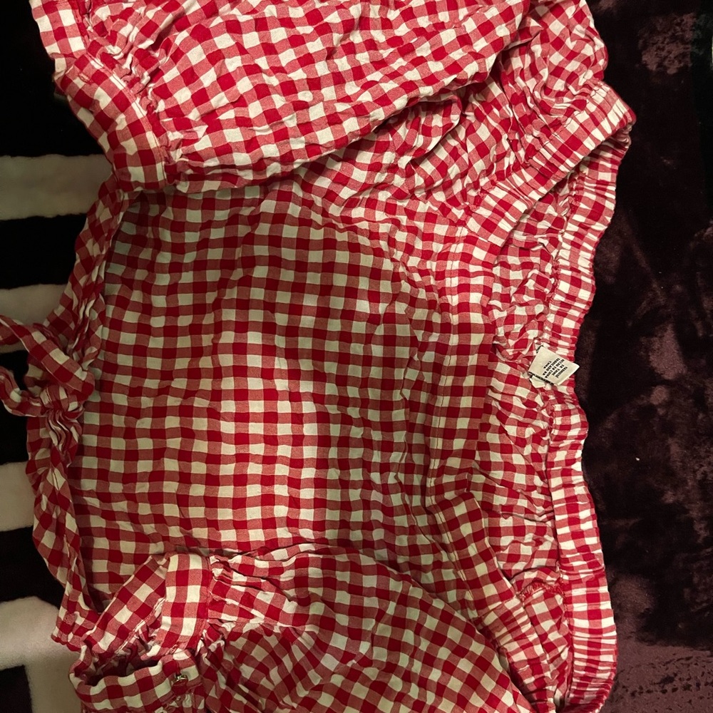 Checkered Crop Top